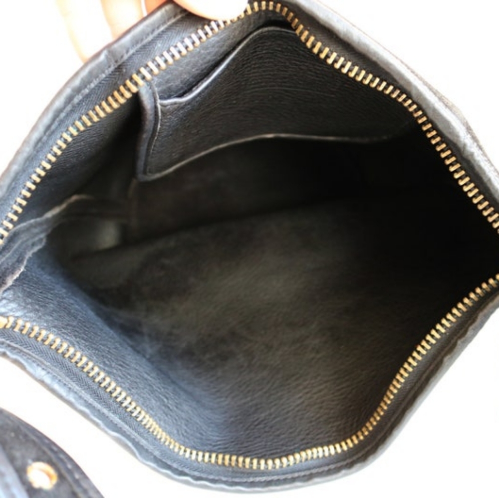 1996 VINTAGE LUXURIOUS lovely Coach Berkeley XL BLACK Bucket Duffle bag - Picture 5 of 13